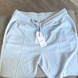 Reiss Light Blue Drawstring Shorts NWT
